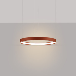 Żyrandol Rio LED Thoro: Nowoczesny design, ochra czerwona | Sklep