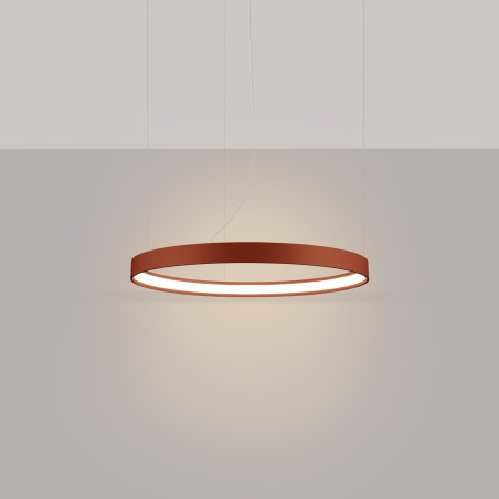 Żyrandol Rio LED Thoro: Nowoczesny design, ochra czerwona | Sklep