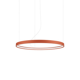 Żyrandol LED Rio Thoro - Nowoczesny design, ochra czerwona