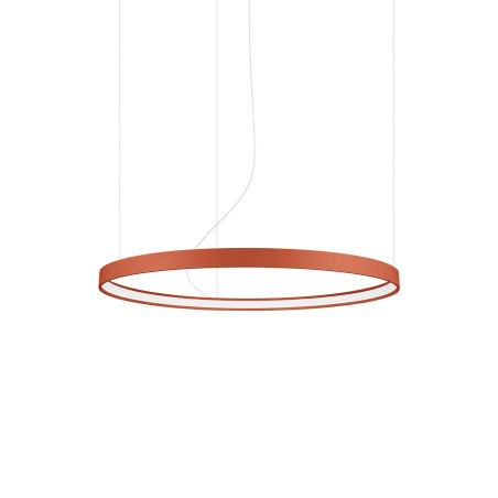 Żyrandol LED Rio Thoro - Nowoczesny design, ochra czerwona