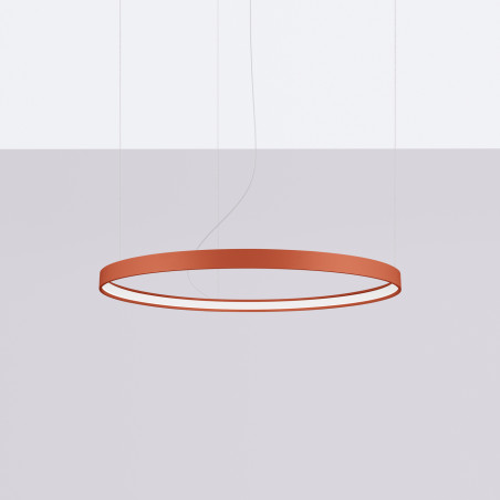 Żyrandol LED Rio Thoro - Nowoczesny design, ochra czerwona