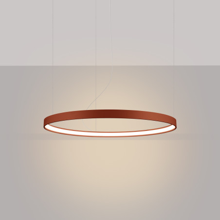 Żyrandol LED Rio Thoro - Nowoczesny design, ochra czerwona