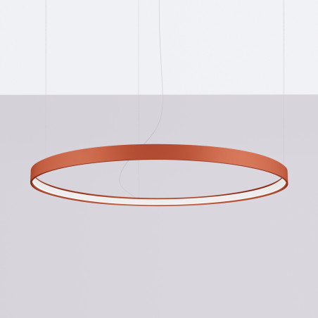 Żyrandol LED Rio Thoro | 110cm, Ochra Czerwona | Nowoczesny Design