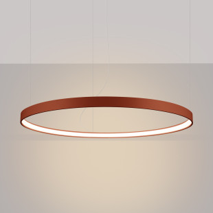 Żyrandol LED Rio Thoro | 110cm, Ochra Czerwona | Nowoczesny Design