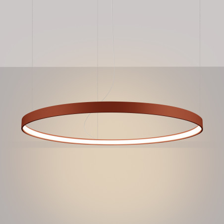 Żyrandol LED Rio Thoro | 110cm, Ochra Czerwona | Nowoczesny Design