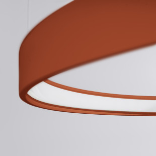 Żyrandol LED Rio Thoro | 110cm, Ochra Czerwona | Nowoczesny Design