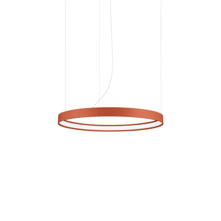 Żyrandol LED Rio Thoro - Nowoczesny design, ochra czerwona