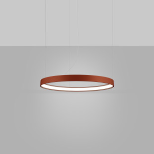 Żyrandol LED Rio Thoro - Nowoczesny design, ochra czerwona
