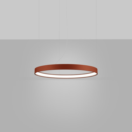 Żyrandol LED Rio Thoro - Nowoczesny design, ochra czerwona