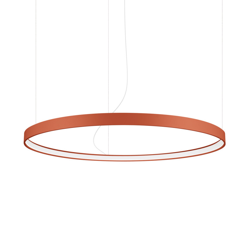 Żyrandol LED Rio Thoro | Nowoczesny design, ochra czerwona
