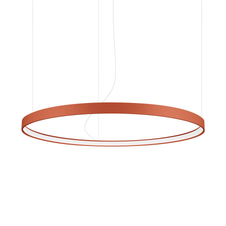 Żyrandol LED Rio Thoro | Nowoczesny design, ochra czerwona