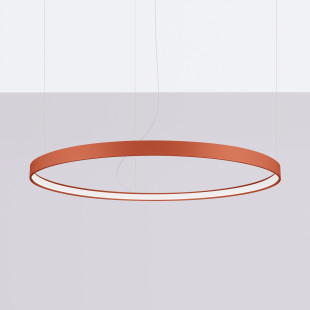 Żyrandol LED Rio Thoro | Nowoczesny design, ochra czerwona
