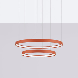 Żyrandol LED Rio II Thoro - Nowoczesny Design | Czerwony