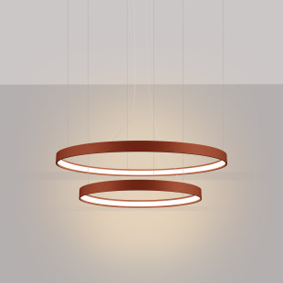 Żyrandol LED Rio II Thoro - Nowoczesny Design | Czerwony