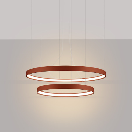 Żyrandol LED Rio II Thoro - Nowoczesny Design | Czerwony