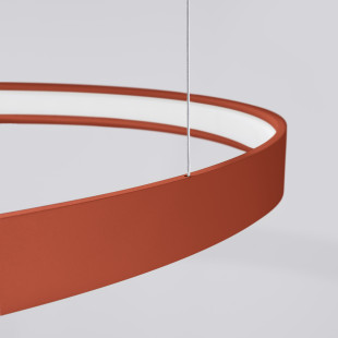Żyrandol LED Rio II Thoro - Nowoczesny Design | Czerwony
