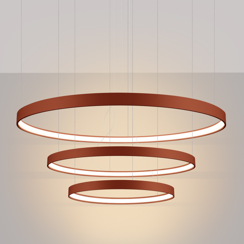 Żyrandol LED Rio III Thoro - Nowoczesny Design, Ochrona Czerwona