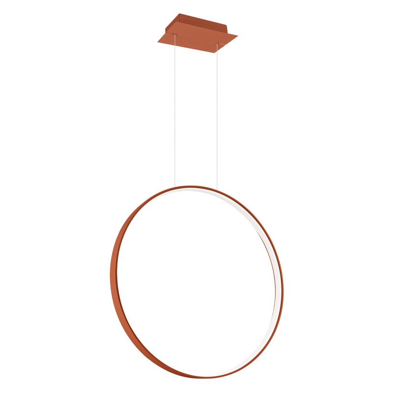 Lampa Rio LED Czerwona Thoro | Nowoczesna Wisząca 55cm