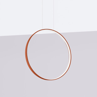 Lampa Rio LED Czerwona Thoro | Nowoczesna Wisząca 55cm