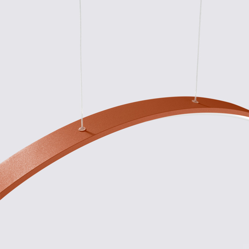 Lampa wisząca LED Rio | Czerwona, 55cm | Thoro
