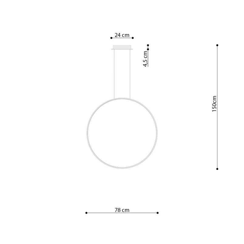 Lampa wisząca Rio LED Thoro - Czerwona, Nowoczesny Design