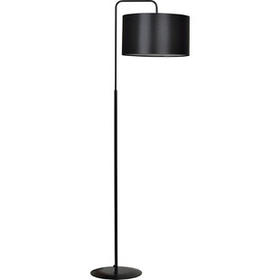 Lampa podłogowa z abażurem Trapo 50 czarna marki Emibig