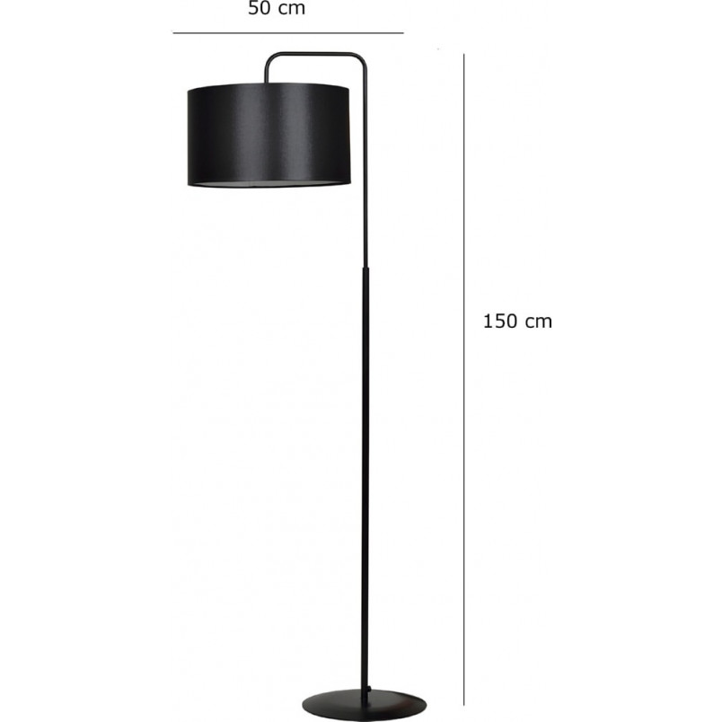 Lampa podłogowa Trapo 50 czarna Emibig | Elegancki Design