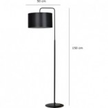 Lampa podłogowa Trapo 50 czarna Emibig | Elegancki Design