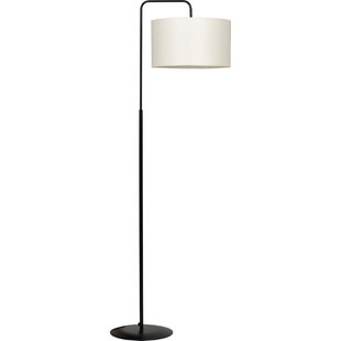 Lampa podłogowa z abażurem Trapo 50 czarno-beżowa marki Emibig