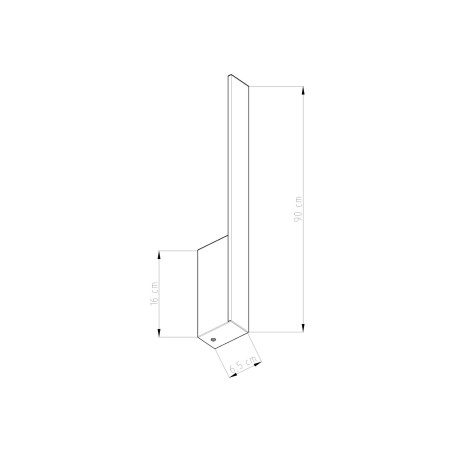 Kinkiet liniowy Lahti beżowy LED Thoro - 90cm