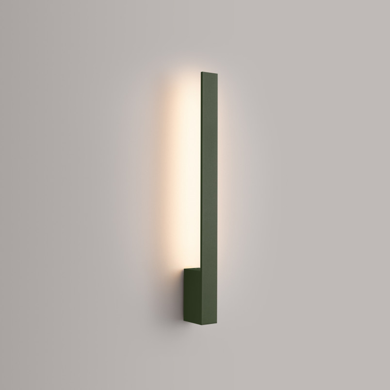 Kinkiet liniowy Lahti Thoro | Zielony oliwkowy LED 50cm