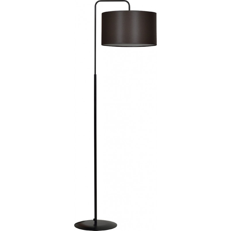 Lampa podłogowa Trapo 50 | Brązowa z abażurem | Emibig