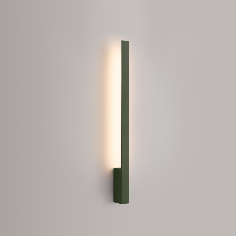 Kinkiet liniowy Thoro Lahti 70cm - Zielony oliwkowy LED