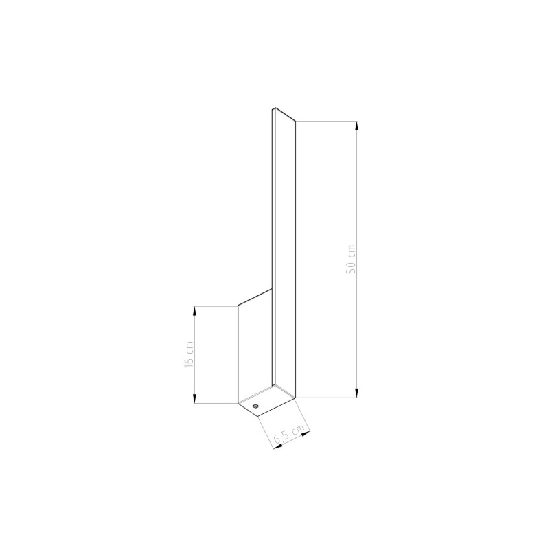 Kinkiet liniowy Lahti zielony oliwkowy LED Thoro - 50cm