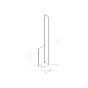 Kinkiet liniowy Lahti 70cm Thoro | Oświetlenie LED
