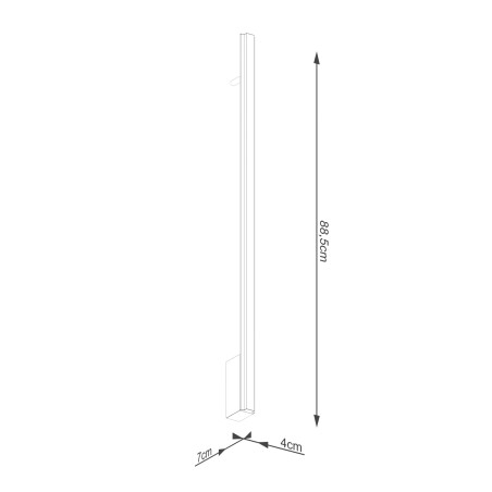 Kinkiet LED Lagom 90cm biały Thoro - Nowoczesny design