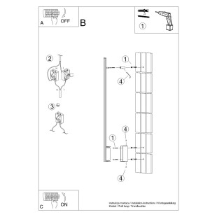 Kinkiet liniowy LED Thoro Lagom 120cm - Nowoczesny design