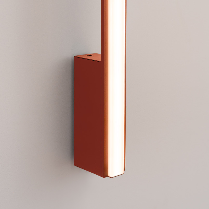 Kinkiet LED Lagom 150cm - Nowoczesny design, ochra czerwona | Thoro