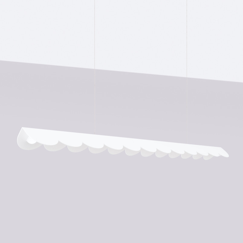 Lampa wisząca Biscuit biała LED Thoro | Nowoczesny design