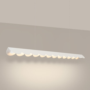 Lampa wisząca Biscuit biała LED Thoro | Nowoczesny design