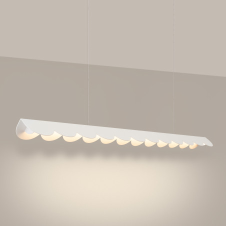 Lampa wisząca Biscuit biała LED Thoro | Nowoczesny design