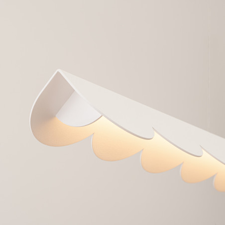 Lampa wisząca Biscuit biała LED Thoro | Nowoczesny design