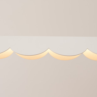 Lampa wisząca Biscuit biała LED Thoro | Nowoczesny design