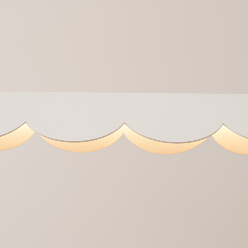Lampa wisząca Biscuit biała LED Thoro | Nowoczesny design