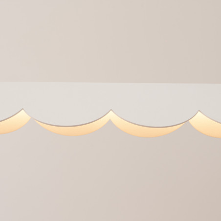Lampa wisząca Biscuit biała LED Thoro | Nowoczesny design