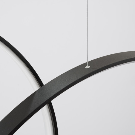 Lampa wisząca Rio V czarna LED Thoro | Nowoczesny design