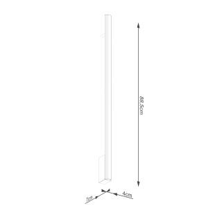 Kinkiet LED Lagom 90cm Złoty Thoro - Nowoczesny Design