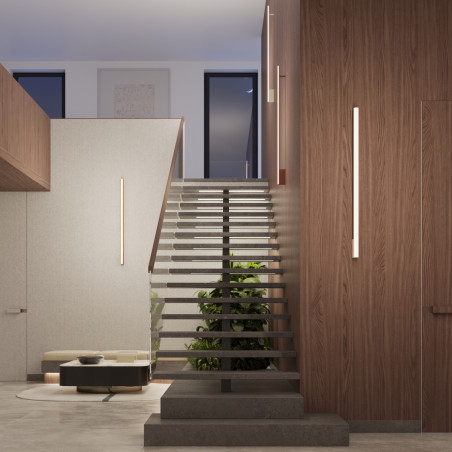 Kinkiet pionowy Lagom 150cm beżowy LED - Thoro | Nowoczesny Design