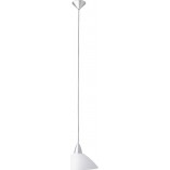 Lampa wisząca Logo biała Brilliant - Eleganckie oświetlenie