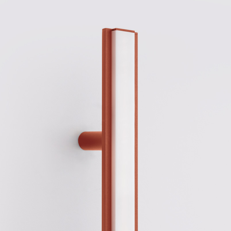 Kinkiet Thoro Lagom 150cm - Liniowy, LED, Ochra Czerwona